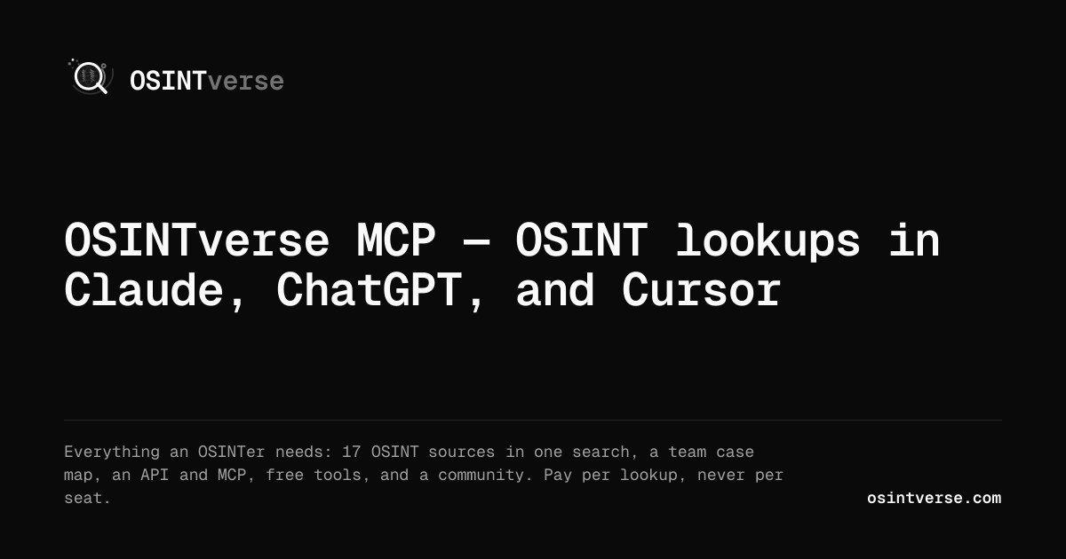 OSINTverse screenshot 1